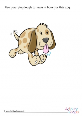 Dog Playdough Mat 2
