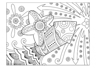 Diwali Fireworks Colouring Page