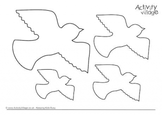 printable bird outline template