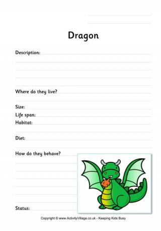 Dragon Story Paper