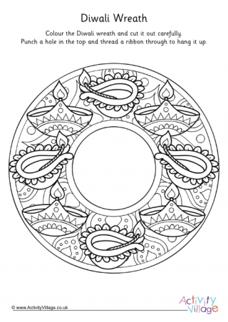 indian diwali coloring pages