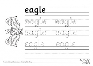 Eagle Handwriting Worksheet