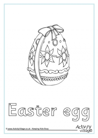 Easter Egg Finger Tracing