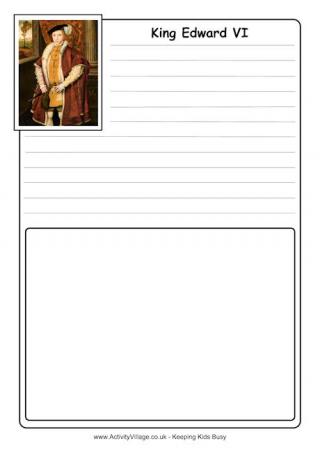 Elizabeth I Notebooking Page