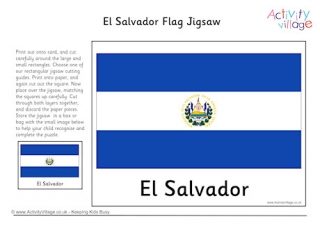 El Salvador Flag Jigsaw