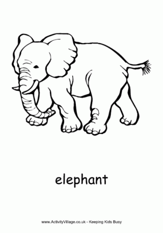 simple animal colouring pages