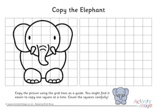 Animal Grid Copy Puzzles