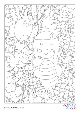 fairy colouring pages