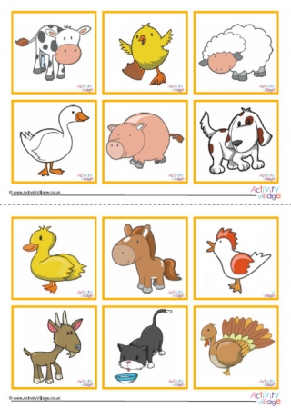 Farm Animal Dominoes