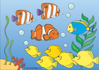 Fish Scene Poster