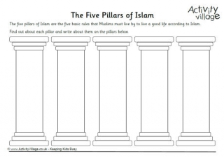 The Five Pillars Of Islam Worksheet