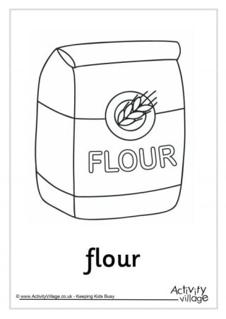 flour coloring pages