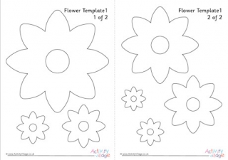 Flower cut deals out template