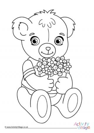 teddy bear coloring pages