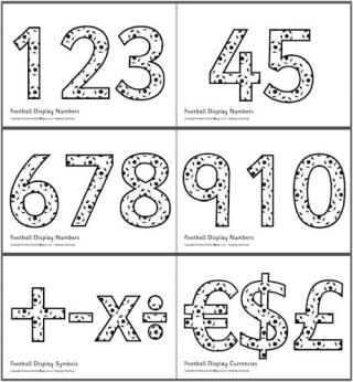 Football Display Numbers