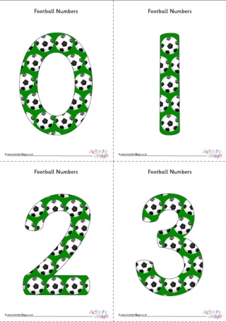 football numbers frame