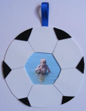 DIY Tissue Paper Football Craft