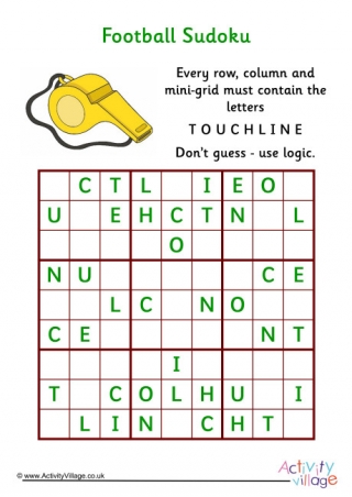 Football Sudoku Difficult