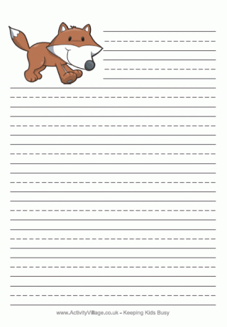 Fox Writing Paper