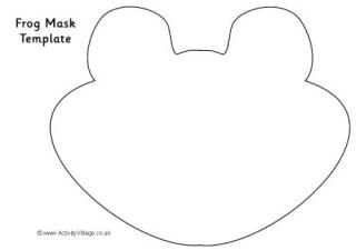 Frog mask template