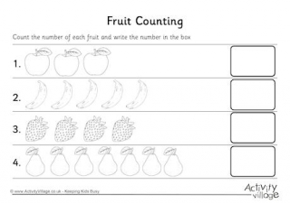 First Counting Worksheets