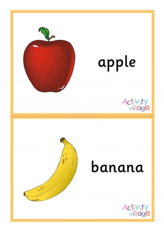 Fruit Flashcards Large