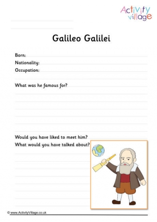 Galileo Galilei Worksheet