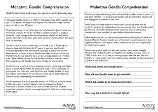 Gandhi Comprehension