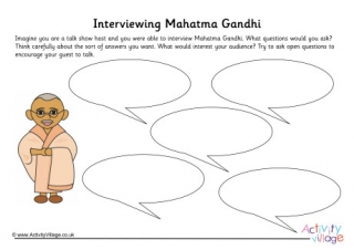 Gandhi interview worksheet