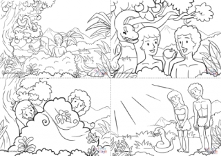 garden of eden printable coloring pages