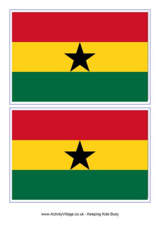 Ghana Flag Printable