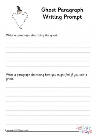 Ghost Paragraph Writing Prompt