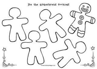 Gingerbread Cookies Doodle Page