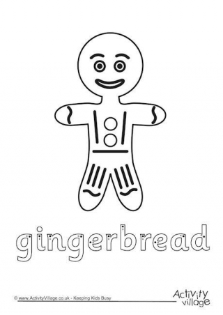 Gingerbread Finger Tracing