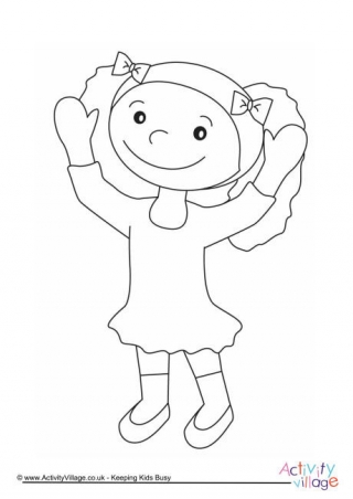 Girl Colouring Page 6