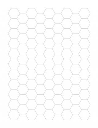 Grid Paper Hexagonal Grid