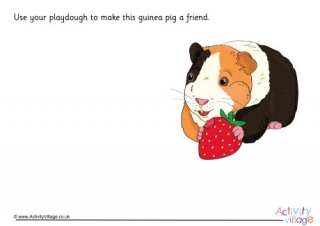 Guinea Pig Playdough Mat