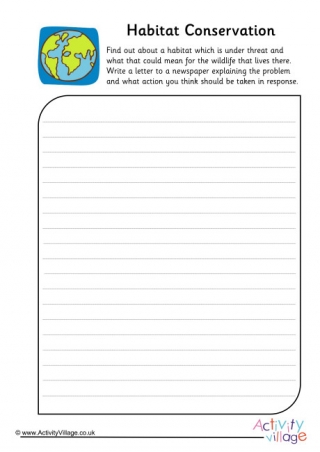 Habitat Conservation Letter Prompt