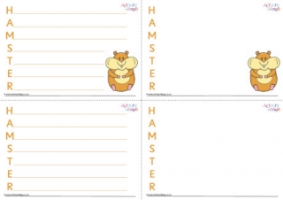Hamster Acrostic Poem Printable