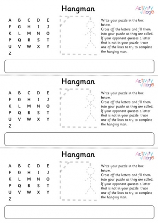 Hangman Printable