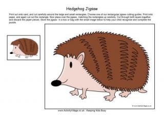 Hedgehogs Counting Jigsaw