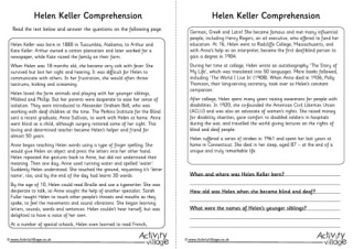 Helen Keller For Kids