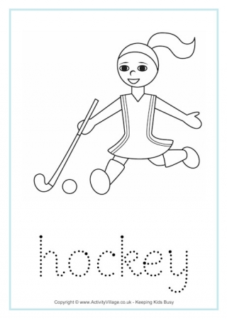 Sports Word Tracing Worksheets