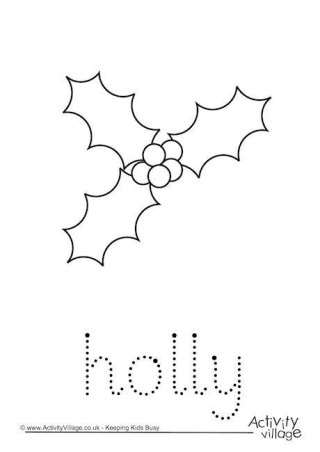 Holly Word Tracing