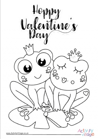 valentine's day colouring pages