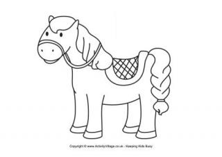 chinese horse coloring page