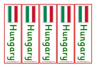 Hungary Bookmarks