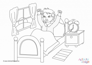 bedtime routine coloring pages