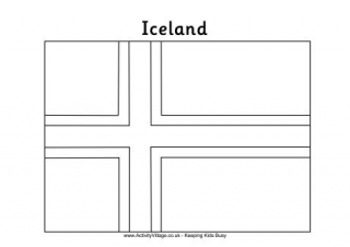 Iceland Flag Printable