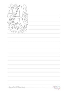 printable writing paper and stationery for kids